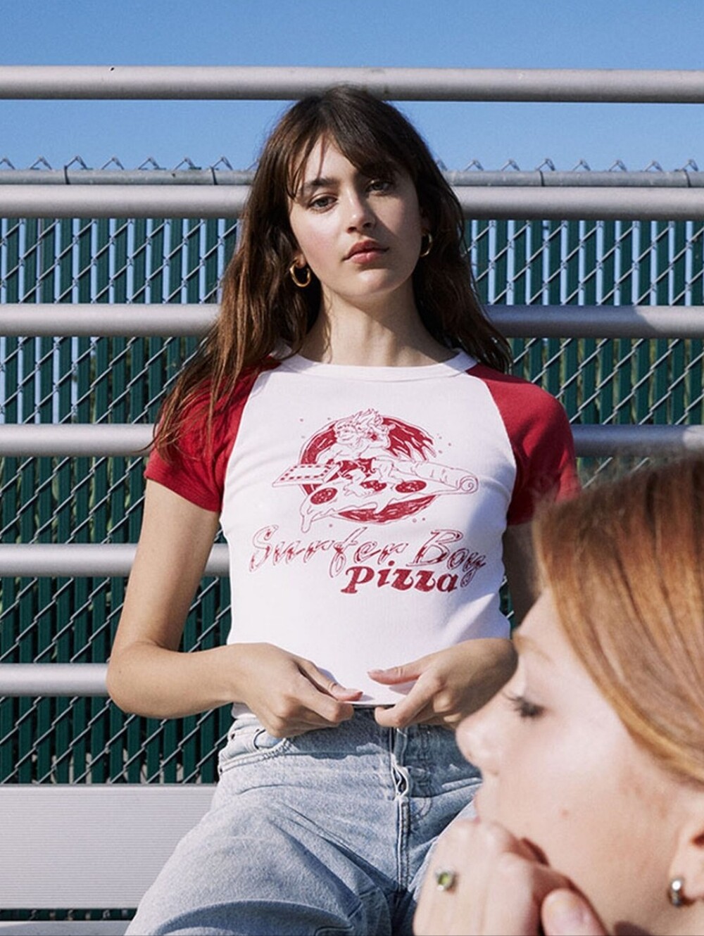 Stranger Things x PacSun Surfer Boy Pizza Baby T-Shirt